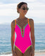 SLIM® Contrast Binding One Piece Swimsuit