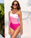 SLIM® Colorblock One-shoulder Swimsuit