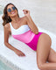 SLIM® Colorblock One-shoulder Swimsuit