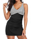 SLIM® Elegant Ruched Tankini with Skirt