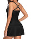 SLIM® Elegant Ruched Tankini with Skirt