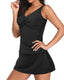 SLIM® Elegant Ruched Tankini with Skirt
