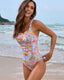 SLIM® Floral Corset One-piece Swimsuit