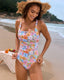 SLIM® Floral Corset One-piece Swimsuit