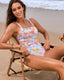 SLIM® Floral Corset One-piece Swimsuit