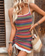 SLIM® Backless Drawstring Knit Dress