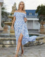 SLIM® Boho Floral Off-Shoulder Maxi Dress