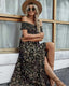 SLIM® Boho Floral Off-Shoulder Maxi Dress