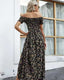 SLIM® Boho Floral Off-Shoulder Maxi Dress