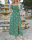 SLIM® Boho Floral Off-Shoulder Maxi Dress