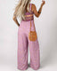 SLIM® Casual Print Jumpsuit with Wide Legs