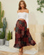 SLIM® Chiffon High Waist Pleated Maxi Skirt
