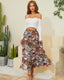 SLIM® Chiffon High Waist Pleated Maxi Skirt