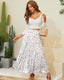 SLIM® Chiffon High Waist Pleated Maxi Skirt