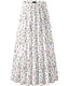 SLIM® Chiffon High Waist Pleated Maxi Skirt