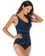 SLIM® Color Block Athletic One-Piece Swimsuit