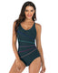 SLIM® Color Block Athletic One-Piece Swimsuit