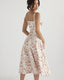 SLIM® Floral Print Corset Midi Dress