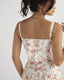 SLIM® Floral Print Corset Midi Dress