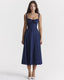SLIM® Floral Print Corset Midi Dress
