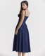 SLIM® Floral Corset A-Line Midi Dress