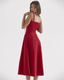 SLIM® Floral Corset A-Line Midi Dress