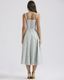 SLIM® Floral Corset A-Line Midi Dress