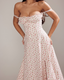 SLIM® Floral Corset A-Line Midi Dress