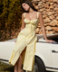 SLIM® Floral Corset A-Line Midi Dress