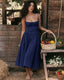SLIM® Floral Corset Bustier Midi Dress