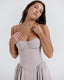 SLIM® Floral Corset Bustier Midi Dress