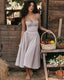 SLIM® Floral Corset Bustier Midi Dress