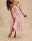 SLIM® Floral Corset Bustier Midi Dress