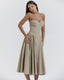 SLIM® Floral Corset Bustier Midi Dress