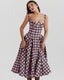 SLIM® Floral Corset Bustier Midi Dress