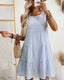 SLIM® Gingham Charm Tiered Sundress