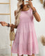 SLIM® Gingham Charm Tiered Sundress