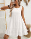 SLIM® Gingham Charm Tiered Sundress