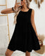 SLIM® Gingham Charm Tiered Sundress