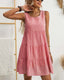 SLIM® Gingham Charm Tiered Sundress