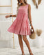 SLIM® Gingham Charm Tiered Sundress