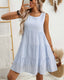 SLIM® Gingham Charm Tiered Sundress