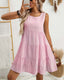 SLIM® Gingham Charm Tiered Sundress