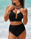 SLIM® High Waisted Textured 2 Piece Bikini Set