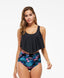 SLIM® Wide Strap Leaf Print Bikini Set