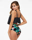 SLIM® Wide Strap Leaf Print Bikini Set