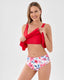 SLIM® Wide Strap Leaf Print Bikini Set