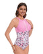 SLIM® Mesh High Neck Tummy Control Swimsuit