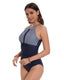 SLIM® Mesh High Neck Tummy Control Swimsuit