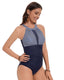 SLIM® Mesh High Neck Tummy Control Swimsuit